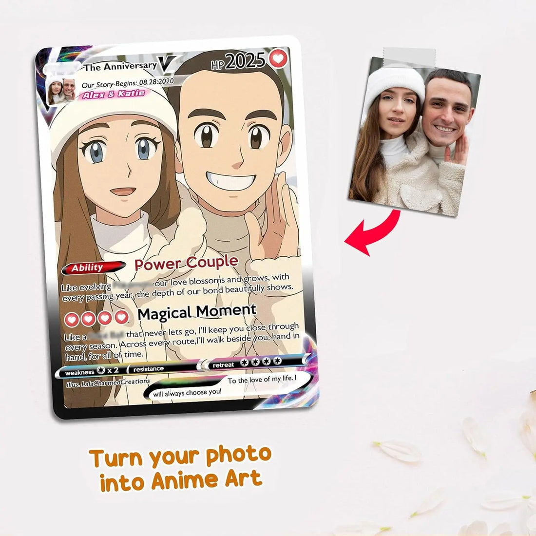 De vuestra foto a ilustración estilo anime en la carta